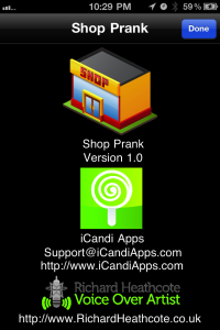 Shop Prank Info Screenshot