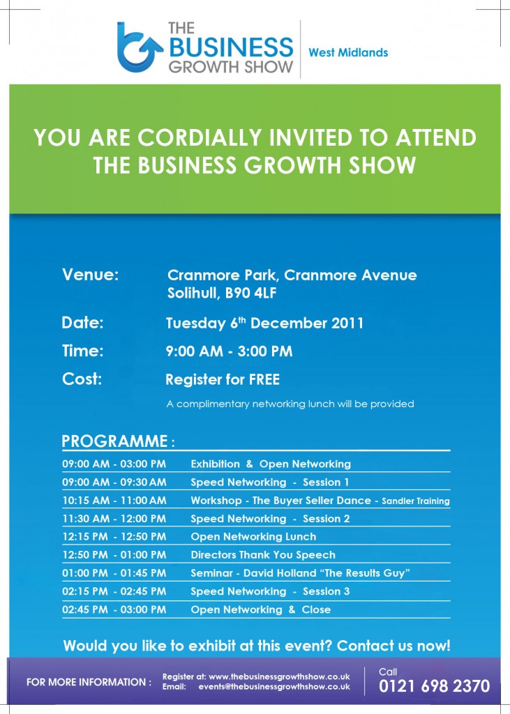 business growth show flyer